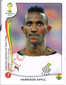 532 Harrison Afful – FIFA World Cup Brazil 2014 Panini