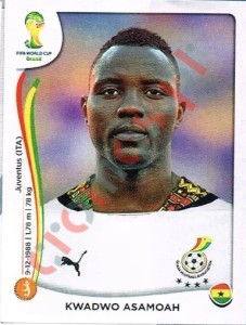 536 Kwadwo Asamoah – FIFA World Cup Brazil 2014 Panini
