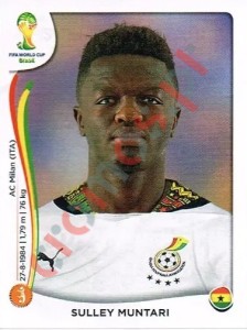 537 Sulley Muntari – FIFA World Cup Brazil 2014 Panini