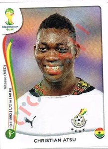 541 Christian Atsu – FIFA World Cup Brazil 2014 Panini