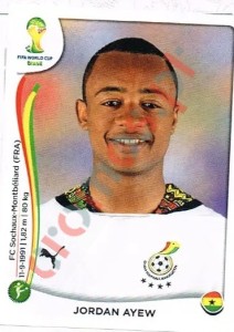 543 Jordan Ayew – FIFA World Cup Brazil 2014 Panini