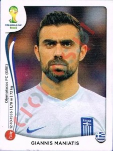 208 Giannis Maniatis – FIFA World Cup Brazil 2014 Panini