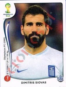 209 Dimitris Siovas – FIFA World Cup Brazil 2014 Panini