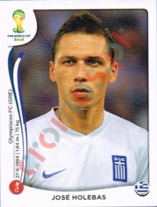 210 Jose Holebas – FIFA World Cup Brazil 2014 Panini