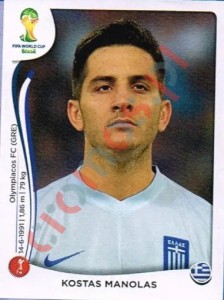 211 Kostas Manolas – FIFA World Cup Brazil 2014 Panini