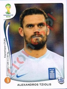 215 Alexandros Tziolis – FIFA World Cup Brazil 2014 Panini