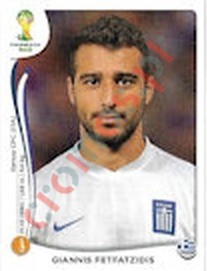 217x Giannis Fetfatzidis – FIFA World Cup Brazil 2014 Panini