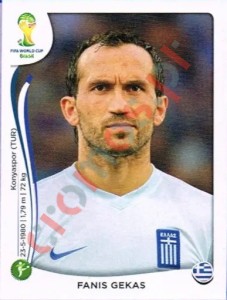 220 Theofanis Gekas – FIFA World Cup Brazil 2014 Panini
