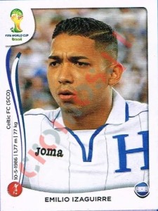 396 Emilio Izaguirre – FIFA World Cup Brazil 2014 Panini