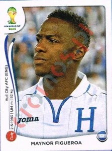 398 Maynor Figueroa – FIFA World Cup Brazil 2014 Panini