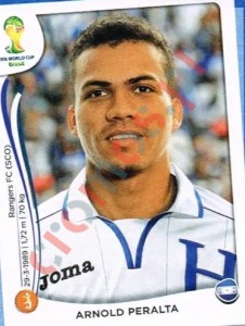 402 Arnold Peralta – FIFA World Cup Brazil 2014 Panini