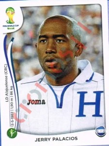 408 Jerry Palacios – FIFA World Cup Brazil 2014 Panini