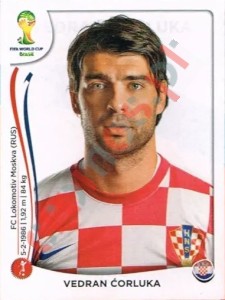 55 Vedran Ćorluka – FIFA World Cup Brazil 2014 Panini