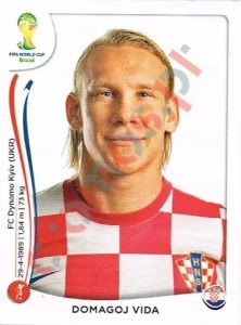 58 Domagoj Vida – FIFA World Cup Brazil 2014 Panini