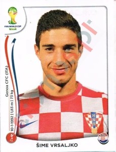 59 Šime Vrsaljko – FIFA World Cup Brazil 2014 Panini