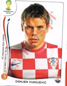 60 Ognjen Vukojević – FIFA World Cup Brazil 2014 Panini