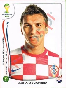 69 Mario Mandžukić – FIFA World Cup Brazil 2014 Panini