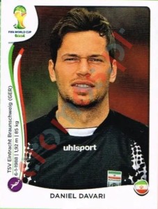 452 Daniel Davari – FIFA World Cup Brazil 2014 Panini
