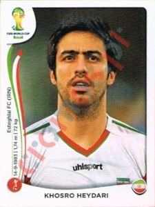 454 Khosro Heydari – FIFA World Cup Brazil 2014 Panini