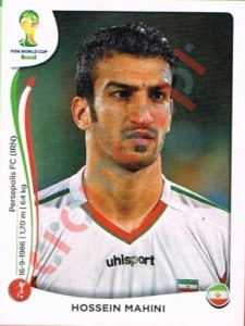 455 Hossein Mahini – FIFA World Cup Brazil 2014 Panini