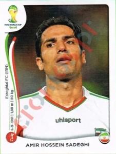 459 Amir Hossein Sadeghi – FIFA World Cup Brazil 2014 Panini
