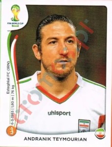461 Andranik Teymourian – FIFA World Cup Brazil 2014 Panini