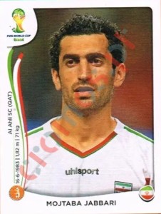 462 Mojtaba Jabbari – FIFA World Cup Brazil 2014 Panini