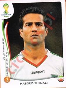 463 Masoud Shojaei – FIFA World Cup Brazil 2014 Panini