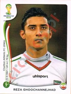 465 Reza Ghoochannejhad – FIFA World Cup Brazil 2014 Panini