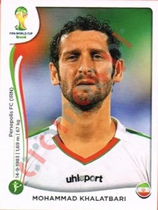 468 Mohammad Khalatbari – FIFA World Cup Brazil 2014 Panini