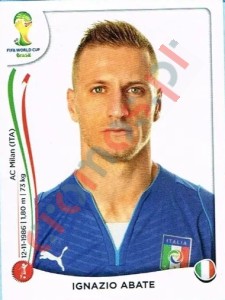 323 Ignazio Abate – FIFA World Cup Brazil 2014 Panini