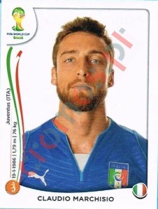 329 Claudio Marchisio – FIFA World Cup Brazil 2014 Panini