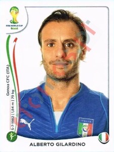 333 Alberto Gilardino – FIFA World Cup Brazil 2014 Panini