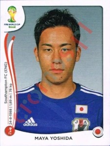 244 Maya Yoshida – FIFA World Cup Brazil 2014 Panini