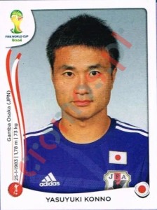245 Yasuyuki Konno – FIFA World Cup Brazil 2014 Panini