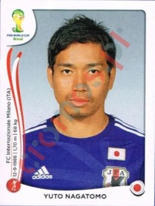 247 Yuto Nagatomo – FIFA World Cup Brazil 2014 Panini