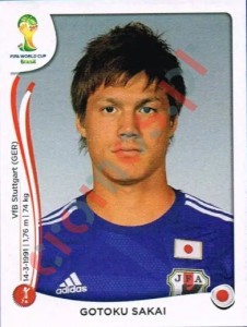 248 Gotoku Sakai – FIFA World Cup Brazil 2014 Panini