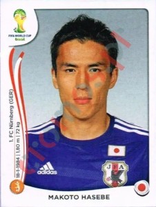 252 Makoto Hasebe – FIFA World Cup Brazil 2014 Panini