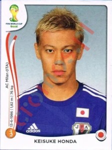 253 Keisuke Honda – FIFA World Cup Brazil 2014 Panini