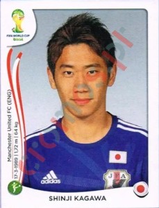 256 Shinji Kagawa – FIFA World Cup Brazil 2014 Panini