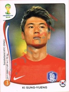632 Ki Sung-Yueng – FIFA World Cup Brazil 2014 Panini