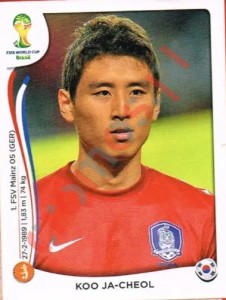 633 Koo Ja-Cheol – FIFA World Cup Brazil 2014 Panini