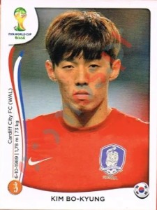 634 Kim Bo-Kyung – FIFA World Cup Brazil 2014 Panini