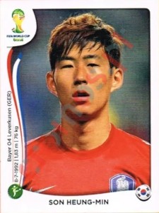 635 Son Heung-Min – FIFA World Cup Brazil 2014 Panini