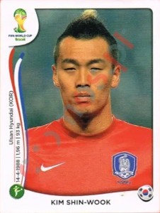 637 Kim Shin-Wook – FIFA World Cup Brazil 2014 Panini