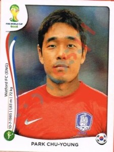 638 Park Chu-Young – FIFA World Cup Brazil 2014 Panini