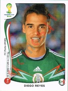78 Diego Reyes – FIFA World Cup Brazil 2014 Panini