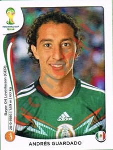 79 Andrés Guardado – FIFA World Cup Brazil 2014 Panini
