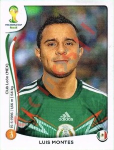 82 Luis Montes – FIFA World Cup Brazil 2014 Panini