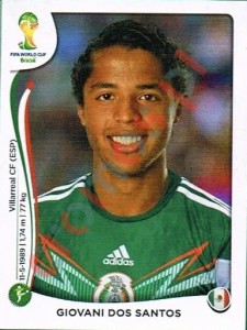 83 Giovani Dos Santos – FIFA World Cup Brazil 2014 Panini
